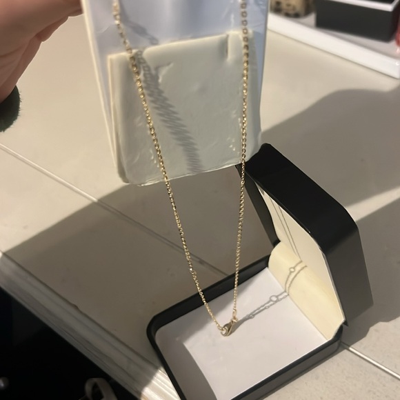 Vintage Joy Dravecky Rainbow Moonstone Heart Necklace Gold Plated Box Chain 18" - Picture 2 of 4